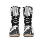 Diamond Print Winter Boots
