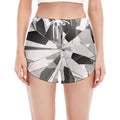 Diamond Print Women's Split Running Shorts