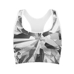 Diamond Print Women's Sports Bra