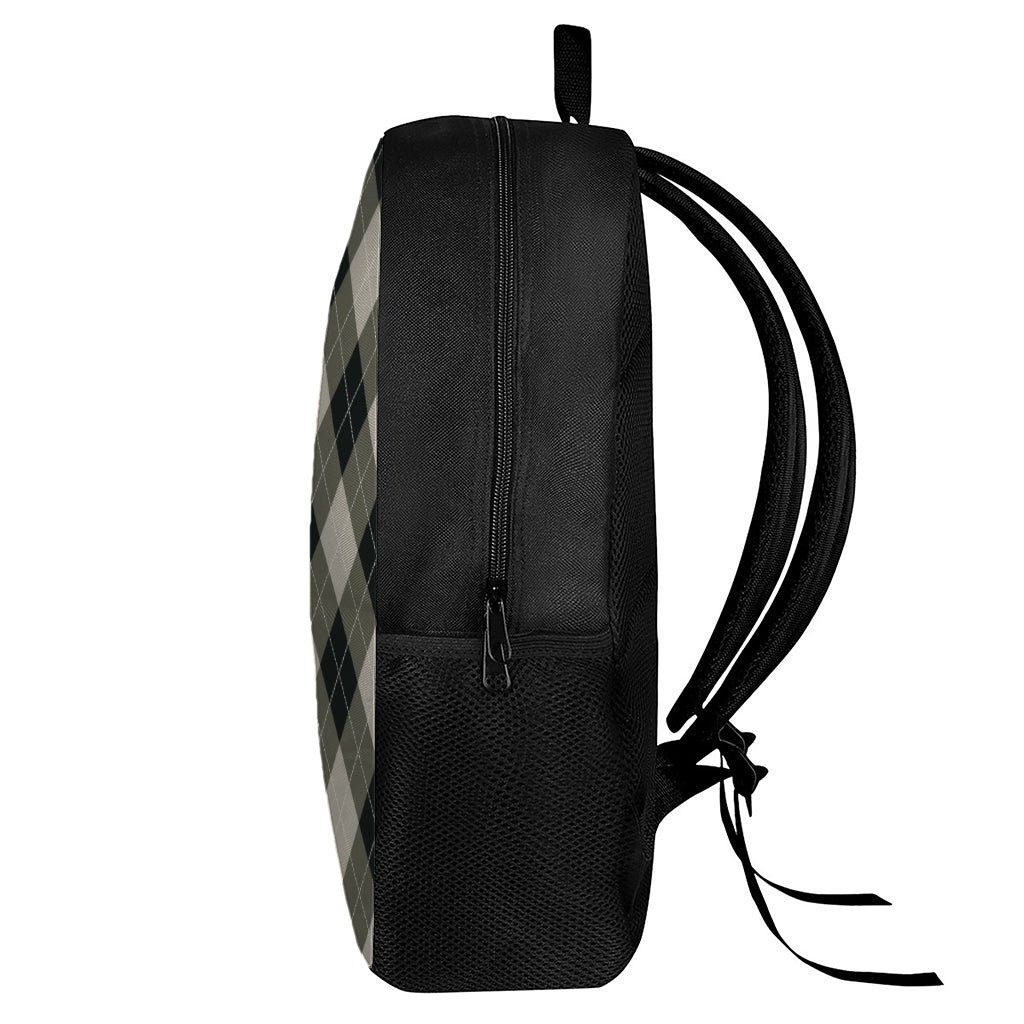 Diamond Shapes Argyle Pattern Print 17 Inch Backpack
