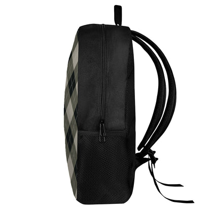 Diamond Shapes Argyle Pattern Print 17 Inch Backpack