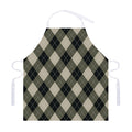 Diamond Shapes Argyle Pattern Print Adjustable Apron
