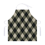Diamond Shapes Argyle Pattern Print Adjustable Apron