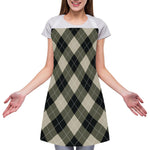 Diamond Shapes Argyle Pattern Print Adjustable Apron