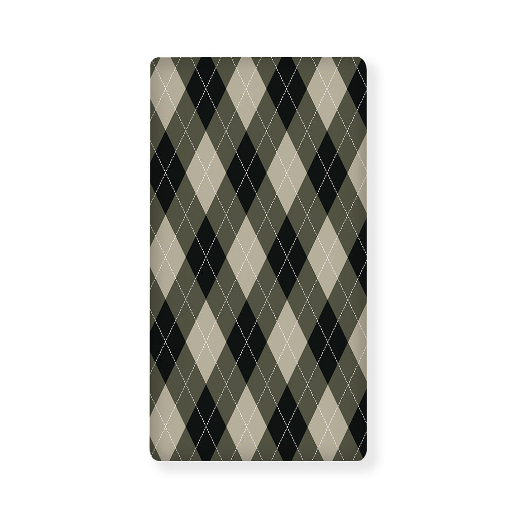 Diamond Shapes Argyle Pattern Print Baby Crib Sheet