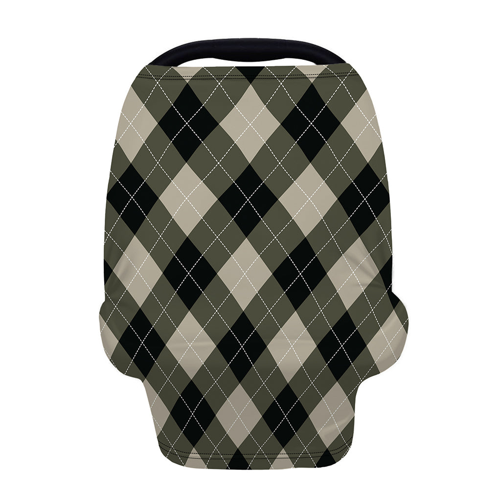 Diamond Shapes Argyle Pattern Print Baby Seat Cover