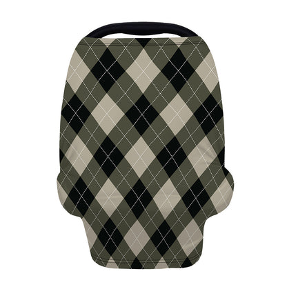 Diamond Shapes Argyle Pattern Print Baby Seat Cover