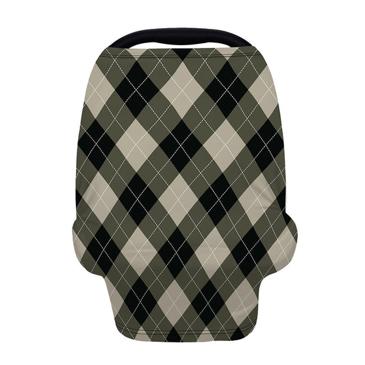 Diamond Shapes Argyle Pattern Print Baby Seat Cover