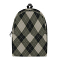 Diamond Shapes Argyle Pattern Print School Backpack