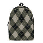 Diamond Shapes Argyle Pattern Print Backpack