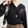 Diamond Shapes Argyle Pattern Print Bag Strap
