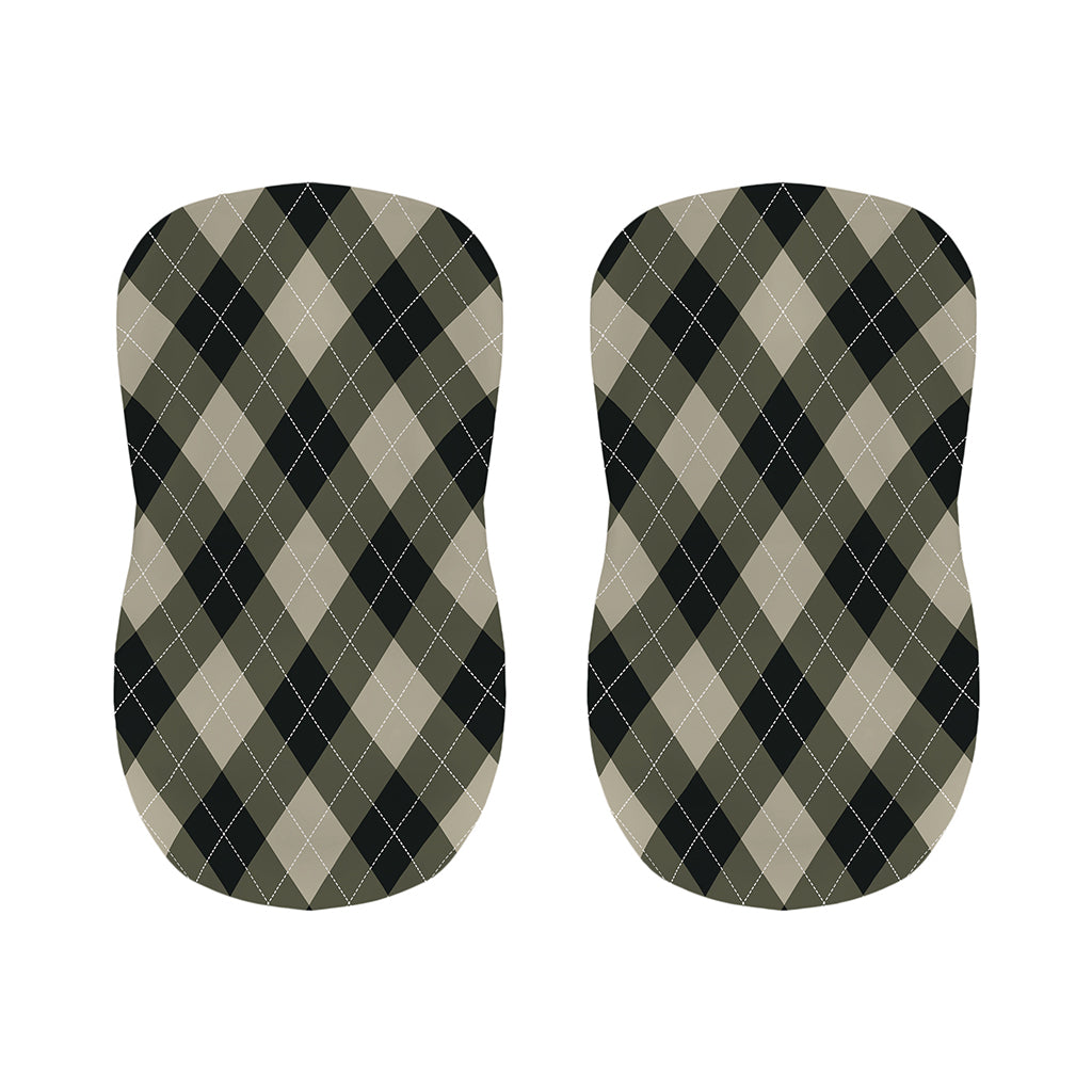 Diamond Shapes Argyle Pattern Print Bar Stool Covers