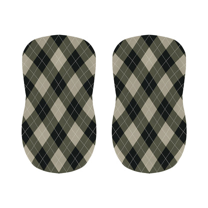 Diamond Shapes Argyle Pattern Print Bar Stool Covers