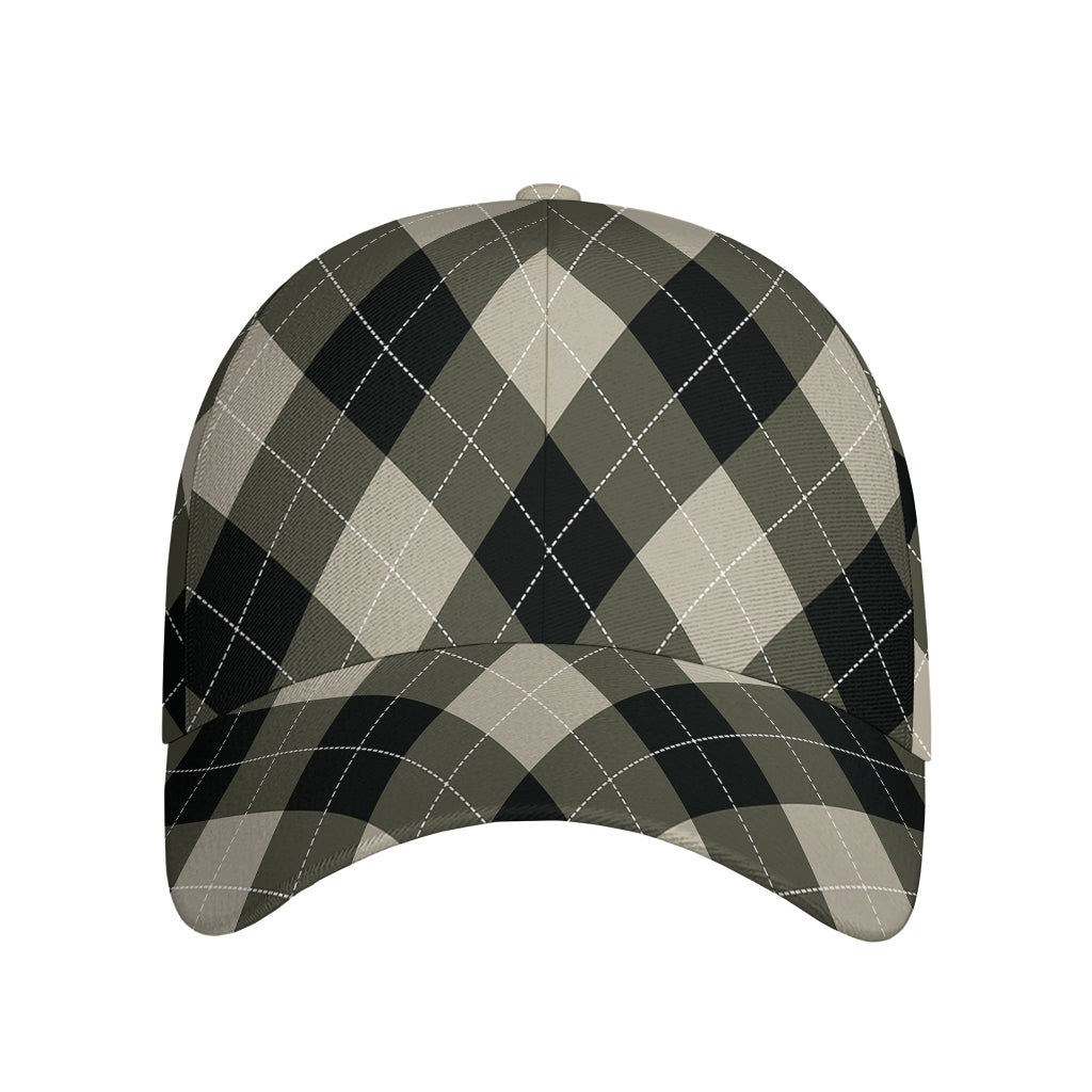 Diamond Shapes Argyle Pattern Print Baseball Cap