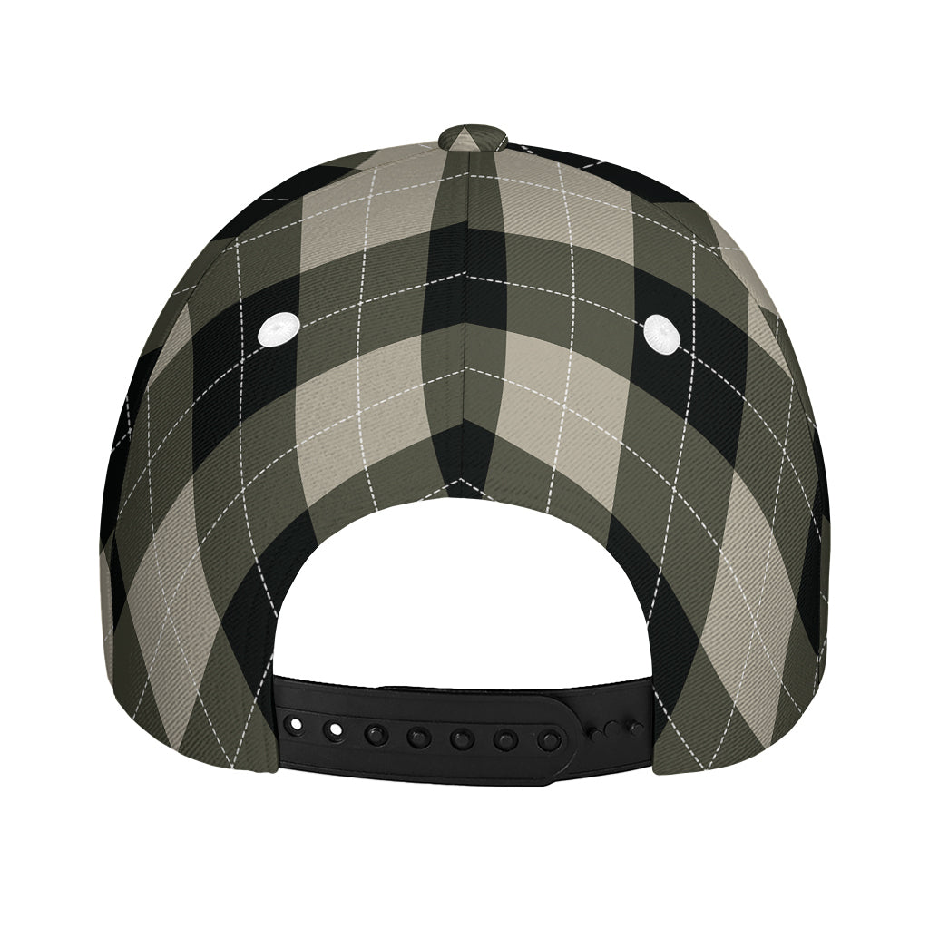 Diamond Shapes Argyle Pattern Print Baseball Cap