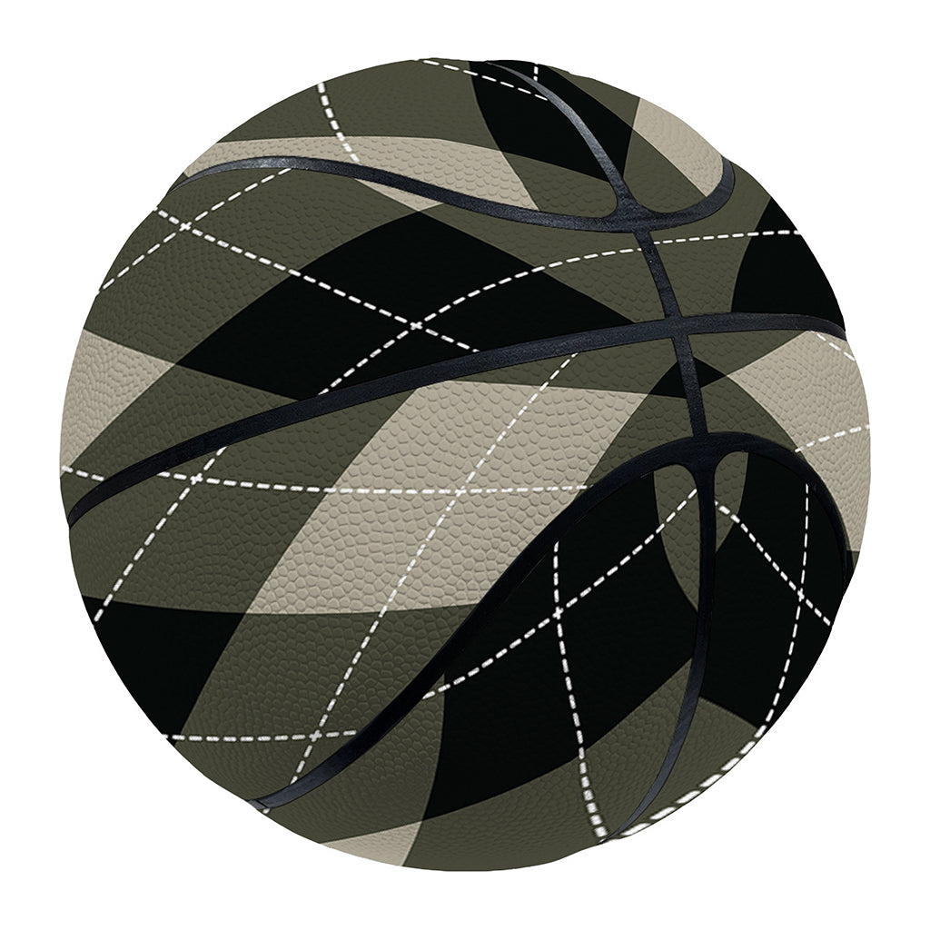 Diamond Shapes Argyle Pattern Print Basketball
