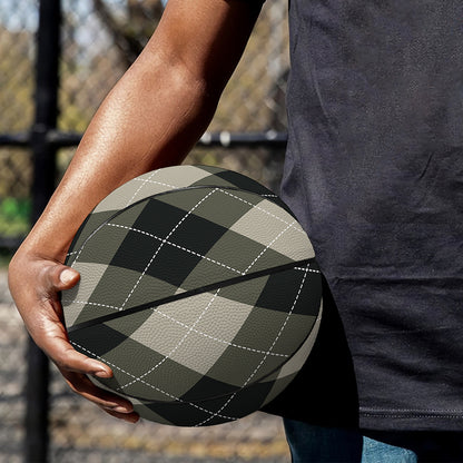 Diamond Shapes Argyle Pattern Print Basketball
