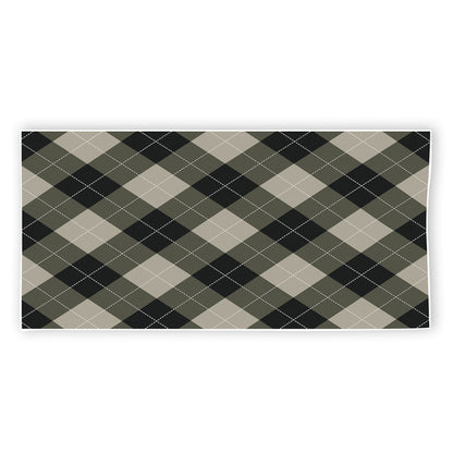 Diamond Shapes Argyle Pattern Print Beach Towel