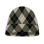 Diamond Shapes Argyle Pattern Print Beanie