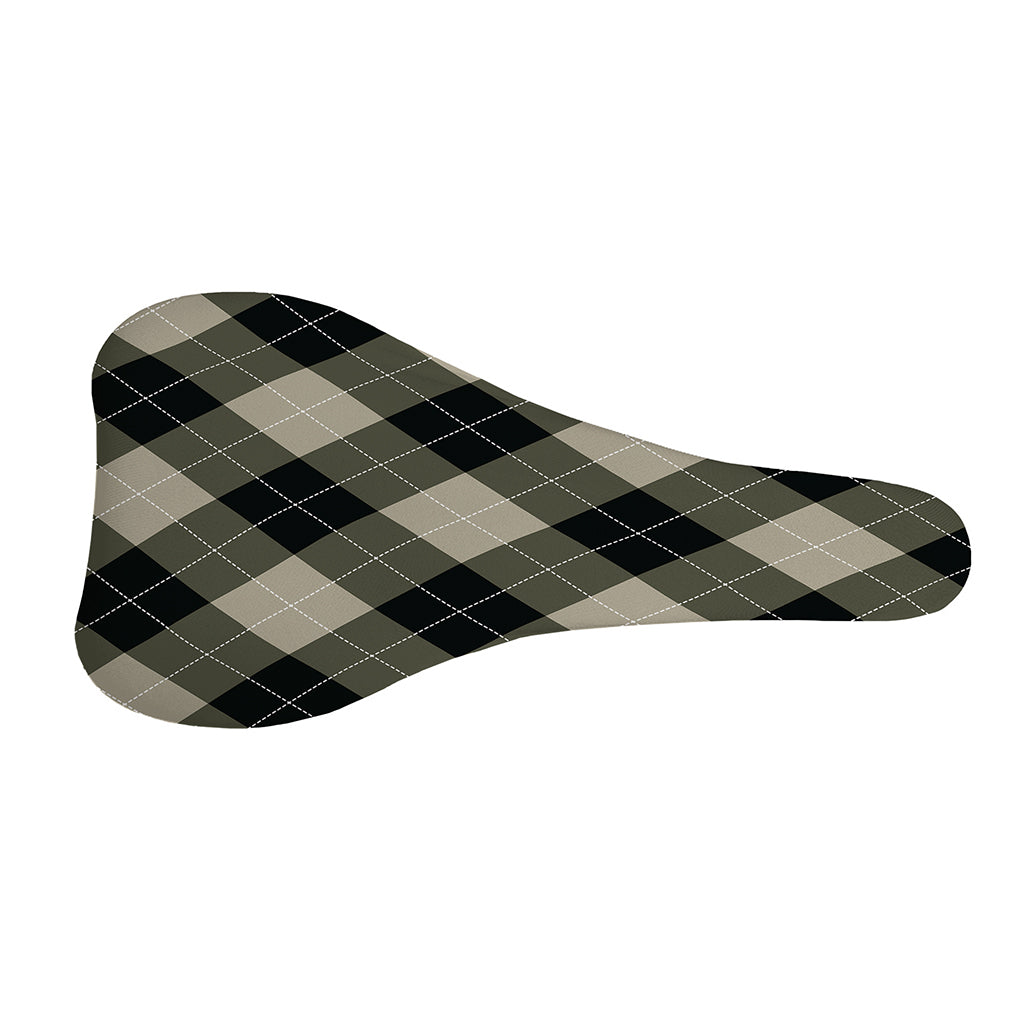 Diamond Shapes Argyle Pattern Print Bicycle Seat Cover