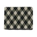 Diamond Shapes Argyle Pattern Print Bifold Wallet