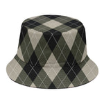 Diamond Shapes Argyle Pattern Print Bucket Hat