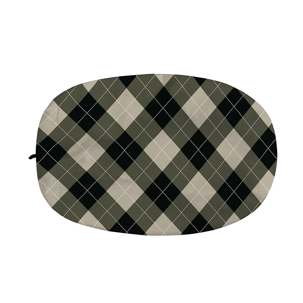 Diamond Shapes Argyle Pattern Print Car Side Mirror Covers