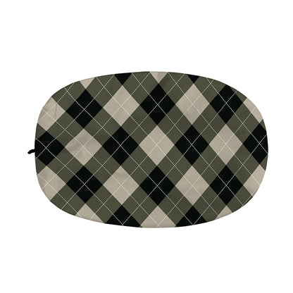 Diamond Shapes Argyle Pattern Print Car Side Mirror Covers
