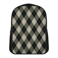 Diamond Shapes Argyle Pattern Print Casual Backpack