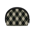 Diamond Shapes Argyle Pattern Print Coin Purse