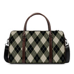 Diamond Shapes Argyle Pattern Print Duffle Bag