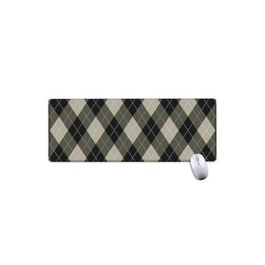 Diamond Shapes Argyle Pattern Print Extended Mouse Pad
