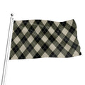 Diamond Shapes Argyle Pattern Print Flag