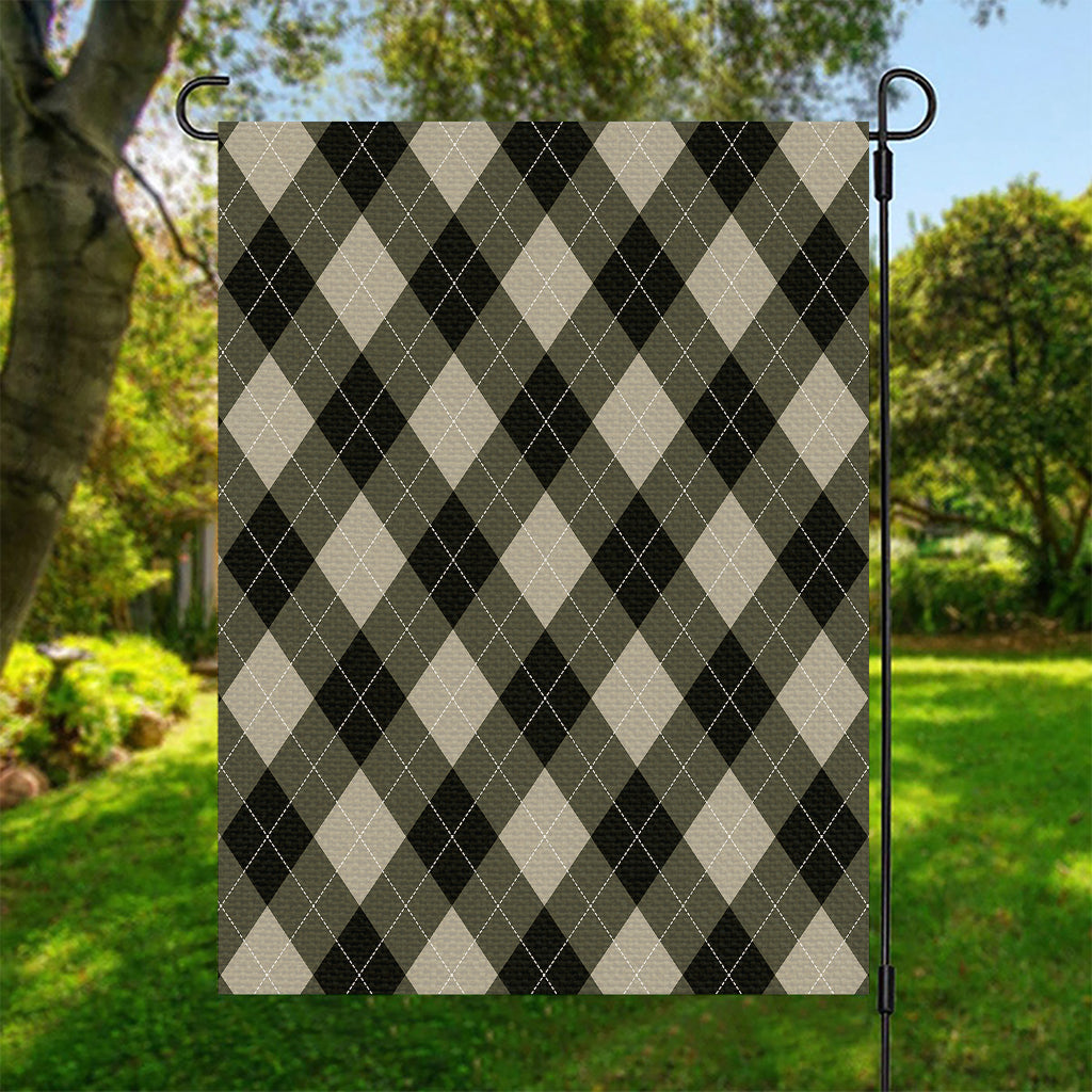 Diamond Shapes Argyle Pattern Print Garden Flag