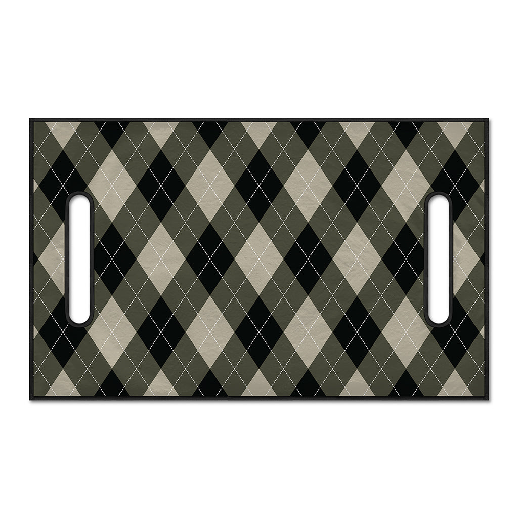 Diamond Shapes Argyle Pattern Print Golf Cart Seat Cover