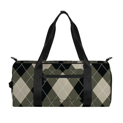 Diamond Shapes Argyle Pattern Print Gym Bag