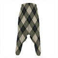 Diamond Shapes Argyle Pattern Print Hammer Pants