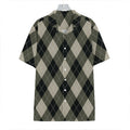 Diamond Shapes Argyle Pattern Print Hawaiian Shirt