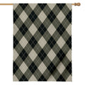 Diamond Shapes Argyle Pattern Print House Flag