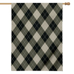 Diamond Shapes Argyle Pattern Print House Flag