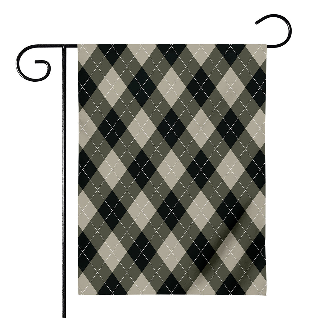Diamond Shapes Argyle Pattern Print House Flag