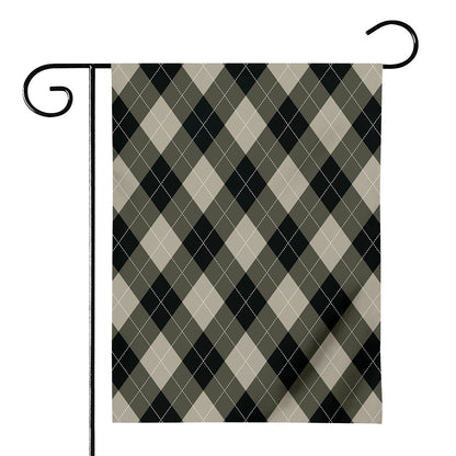 Diamond Shapes Argyle Pattern Print House Flag