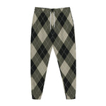 Diamond Shapes Argyle Pattern Print Jogger Pants
