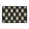 Diamond Shapes Argyle Pattern Print Kitchen Mat
