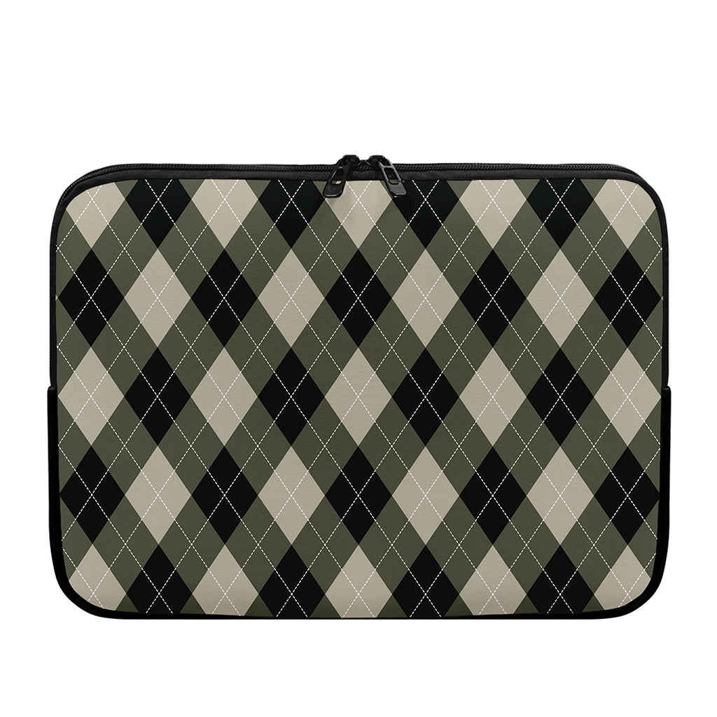 Diamond Shapes Argyle Pattern Print Laptop Sleeve