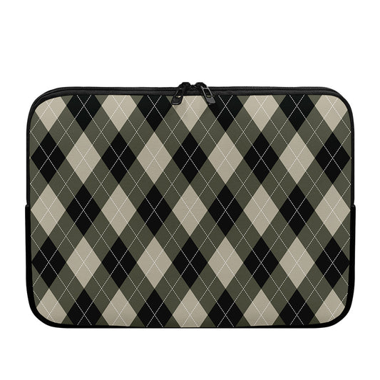 Diamond Shapes Argyle Pattern Print Laptop Sleeve