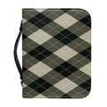Diamond Shapes Argyle Pattern Print Leather Bible Cover