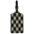Diamond Shapes Argyle Pattern Print Luggage Tag