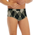 Diamond Shapes Argyle Pattern Print Men's Briefs