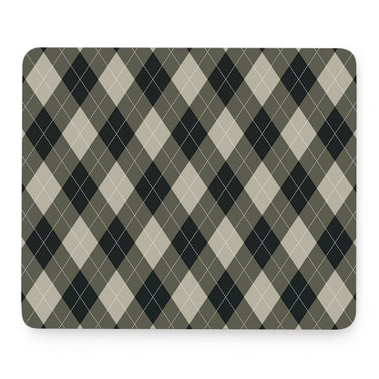Diamond Shapes Argyle Pattern Print Mouse Pad